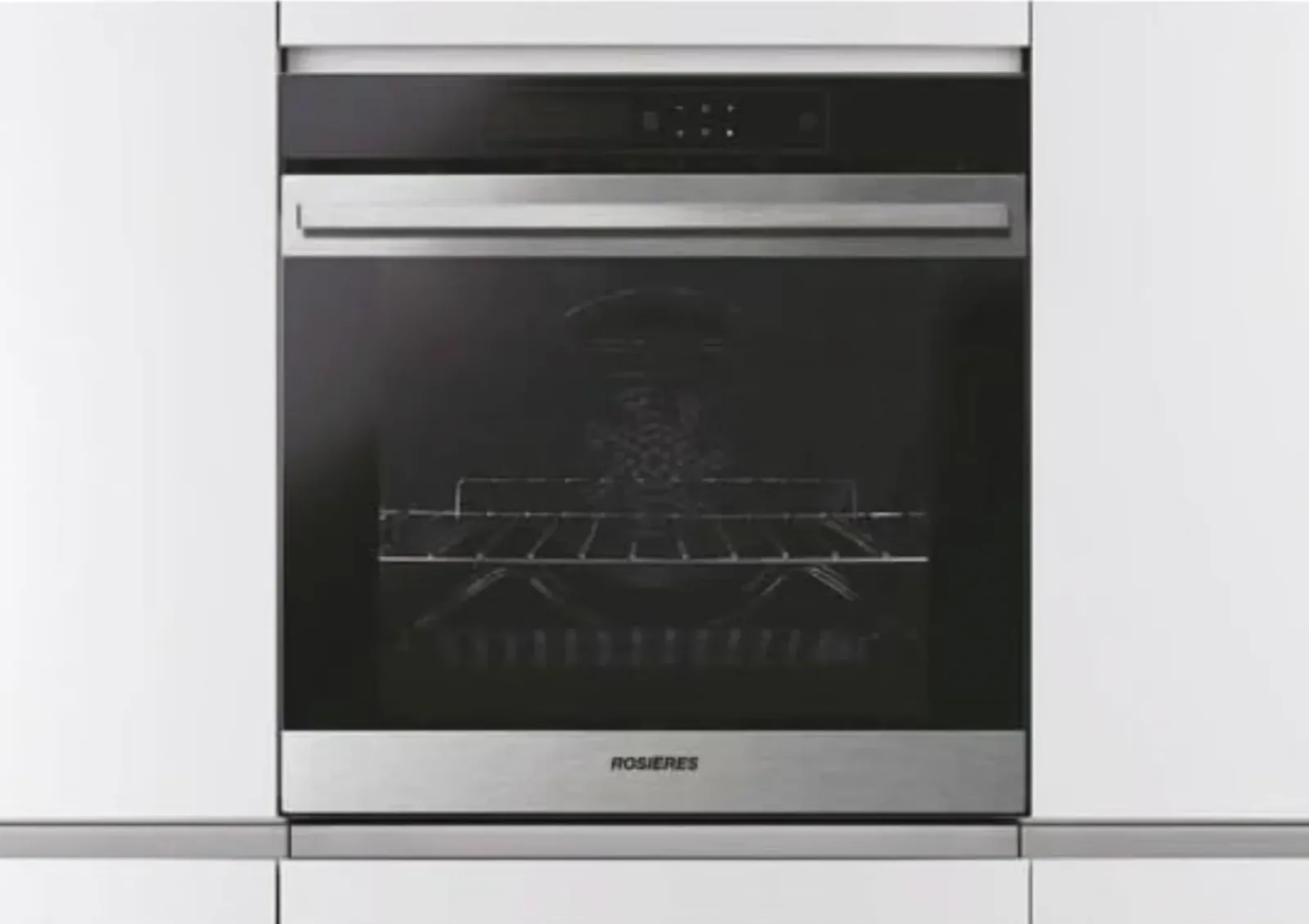 Four encastrable Rosières inox avec bandeau de commandes digitales