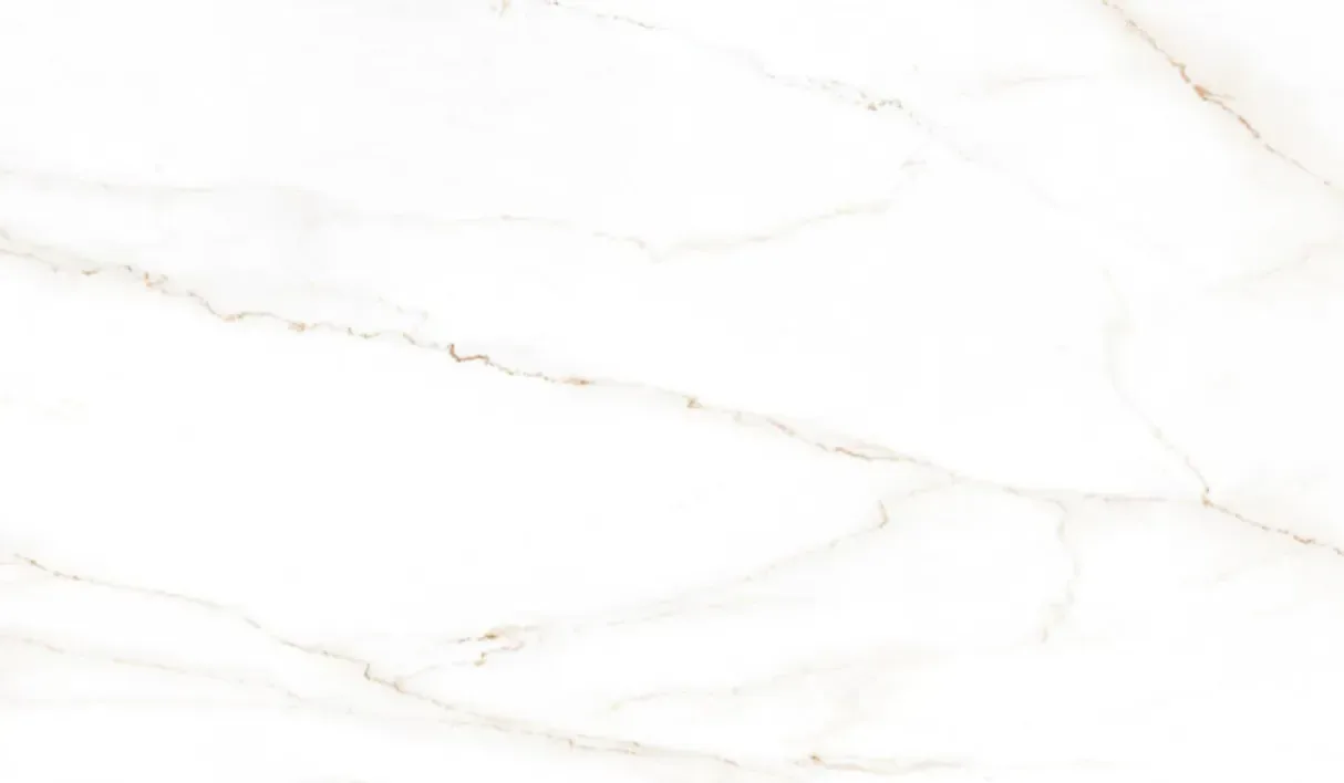 Plan de travail Laminam Marble Gold, fond blanc mat veiné de fines nuances dorées