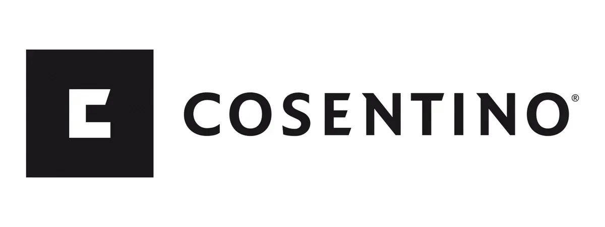 Logo de la marque Cosentino, partenaire plans de travail en pierre et quartz