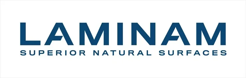 Logo de la marque Laminam, partenaire plans de travail en céramique